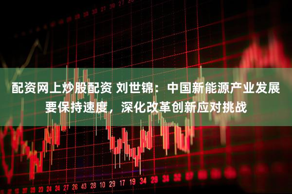 配资网上炒股配资 刘世锦：中国新能源产业发展要保持速度，深化改革创新应对挑战