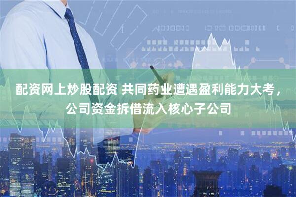 配资网上炒股配资 共同药业遭遇盈利能力大考，公司资金拆借流入核心子公司